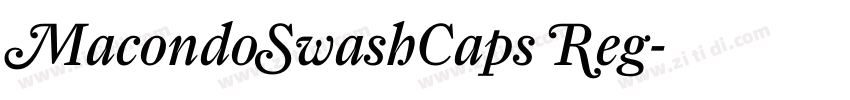 MacondoSwashCaps Reg字体转换